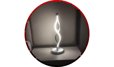 abajur led dimerizavel geometric 0602t branco 16w 220v4 56 1