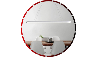 pendente redondo geometric led dimerizavel 0991 40w bivolt branco 456