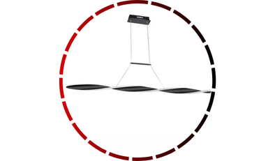 pendente helical led dimerizavel 621pb 36w bivolt preto56