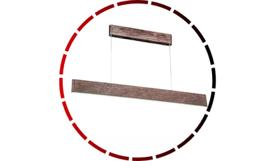 pendente boards led dimerizavel 7061pb 18w bivolt madera 465