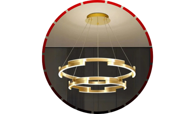 pendente coroa led dimerizavel 8609062 60w bivolt bronze 56