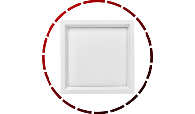 painel led embutir quadrado recuado 24w 4000k stella 465 1