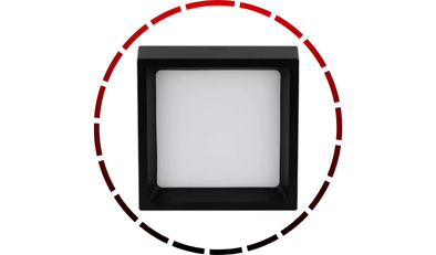 plafon sobrepor recuado deep 18w 3000k preto stella 654 1