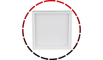 plafon sobrepor recuado deep 24w 4000k branco stella 465 1