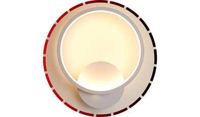 luminaria redonda geometric led dimerizavel 0631 bivolt 10w branco 456 2