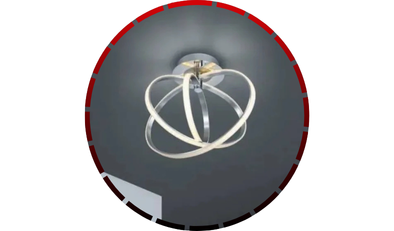 luminaria mandala led dimerizavel 0813 bivolt 50w cromado 456 2