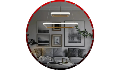 lustre pendente quadrado 02 arcos led 3000k dourado domum 65 1