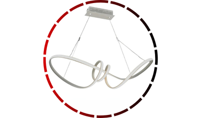 pendente round trip infinity led dimerizavel 6922pc 40w bivolt cromado 456