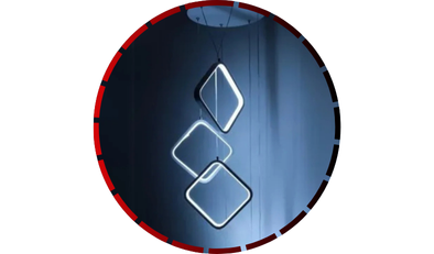 pendente modern geometric led dimerizavel 0653p 36w bivolt branco 456