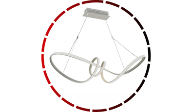 pendente round trip infinity led dimerizavel 6922pw 40w bivolt branco 465