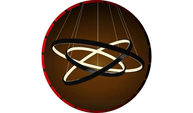 lustre pendente 3 arcos led 60w 3200k preto domum 456 2