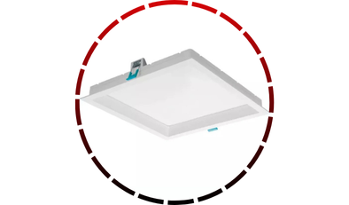 painel embutir quadrado recuado 22w 3000k branco stella4 65 1