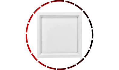 painel embutir quadrado recuado 22w 3000k branco stella4 65 2