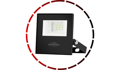 refletor led play 10w aluminio bivolt ip66 luz verde blumenau iluminacao 465 1