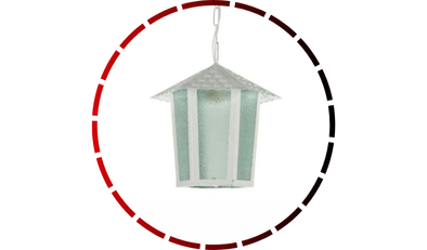 luminaria pendente colonial quadrado branco vidro pontilhado blumenau iluminacao 456