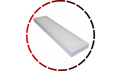 painel sobrepor led 60x10cm retangular 36w 3000k demi4 56 1
