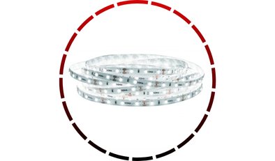fita de led 4 8wm 12v 6000k 05metros 300 leds ip20 564