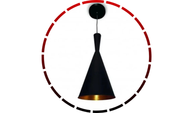 pendente aluminio 1xe27 com interruptor dourado blumenau iluminacao 65