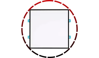 painel edge embutir quadrado 20w 4000k preto bivolt stella56 1