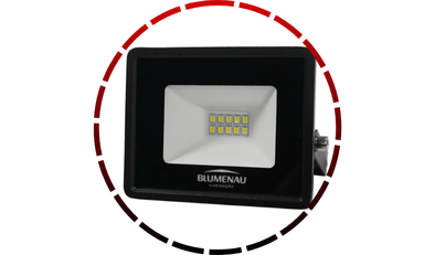 refletor led tech aluminio 20w 6 500k preto blumenau iluminacao4 5