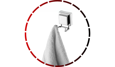 gancho duplo com ventosa cromado future465 2