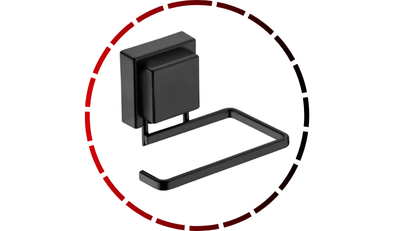 suporte para papel higienico ventosa preto fosco future49 1
