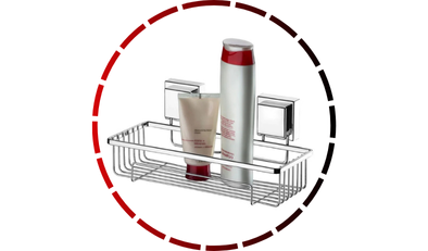 suporte para shampoo com ventosa cromado future 465 1