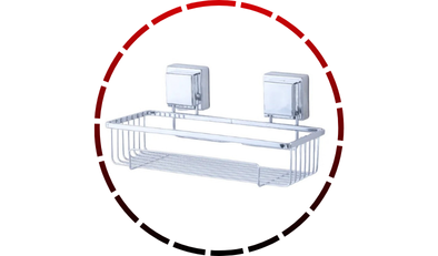 suporte para shampoo com ventosa cromado future 465 2