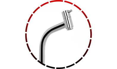 torneira gourmet para banheiro de bancada cromada bica alta domum456 2