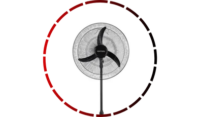 ventilador oscilante de coluna 3 velocidades 60cm preto ventisol 496 2