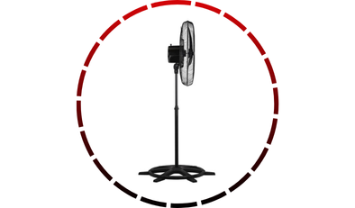 ventilador oscilante de coluna 3 velocidades 60cm preto ventisol 496 3