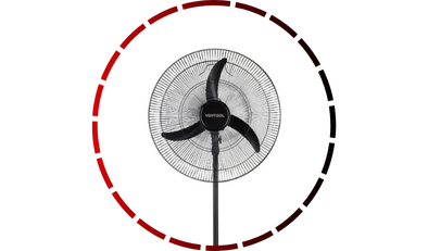 ventilador de coluna new 60cm preto 220v ventisol 456 2