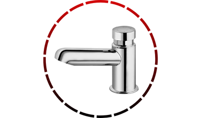 torneira de mesa para banheiro alfa docol 46