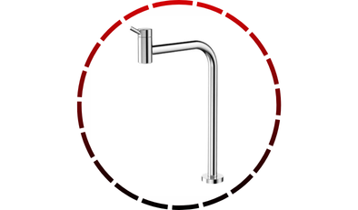 torneira para banheiro bica alta 90 nova loggica bancada docol6 5 1