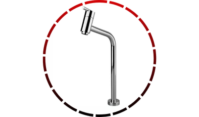 torneira lavatorio alta gioia cromada de bancada fabrimar 56