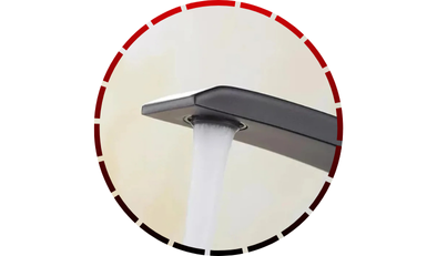 torneira monocomando gourmet curva para banheiro preta domum456 1