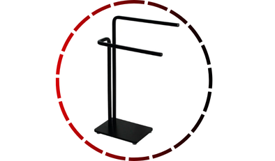 porta toalha de bancada preto fosco future546 2