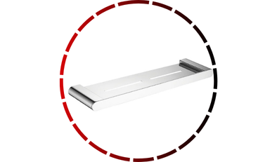 prateleira lorentrend 2030 c87 cromada lorenzetti 45