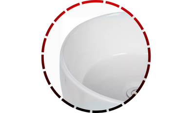 cuba de sobrepor banheiro ceramica branca 50 5x39x13 cm domum 456 1