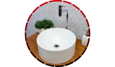 cuba de sobrepor banheiro ceramica branca 50 5x39x13 cm domum 456 2