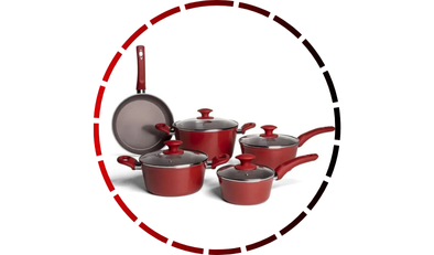 jogo de panelas antiaderente ceramic life 5 pecas optima com inducao vermelho carmin brinox4 5 1