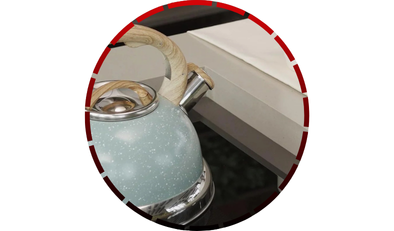 chaleira com apito roma 2 7 litros em aluminio verde brinox 45 2