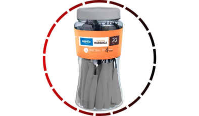 faqueiro itaparica cinza com 24 pecas brinox4 56 3