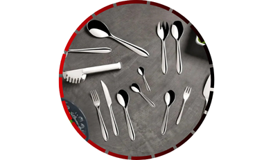 faqueiro bellagio com 90 pecas em aco inox brinox 456 3