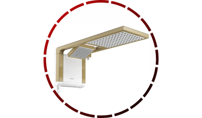 chuveiro ducha acqua duo ultra branco matte fosco gold 7800w 220v lorenzetti 136 1