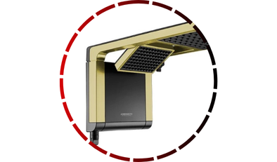 chuveiro ducha acqua duo ultra preto matte fosco gold 7800w 220v lorenzetti 456 1