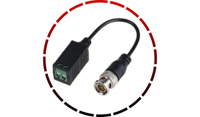 kit balun passivo 1 canal 2mp blister weg456