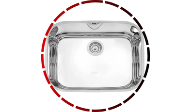 cuba de embutir lavinia 48 bl em aco inox alto brilho 48x34 cm tramontina 456 2