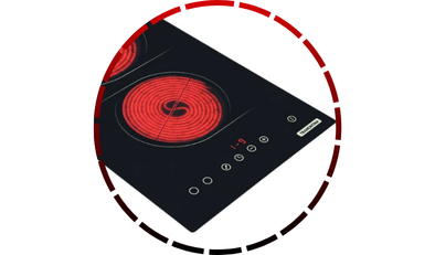 cooktop eletrico new domino vitroceramico com 2 areas de aquecimento e comando touch tramontina 45 1