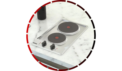 cooktop eletrico domino em aco inox com 2 placas termicas em ferro fundido tramontina4 5 2